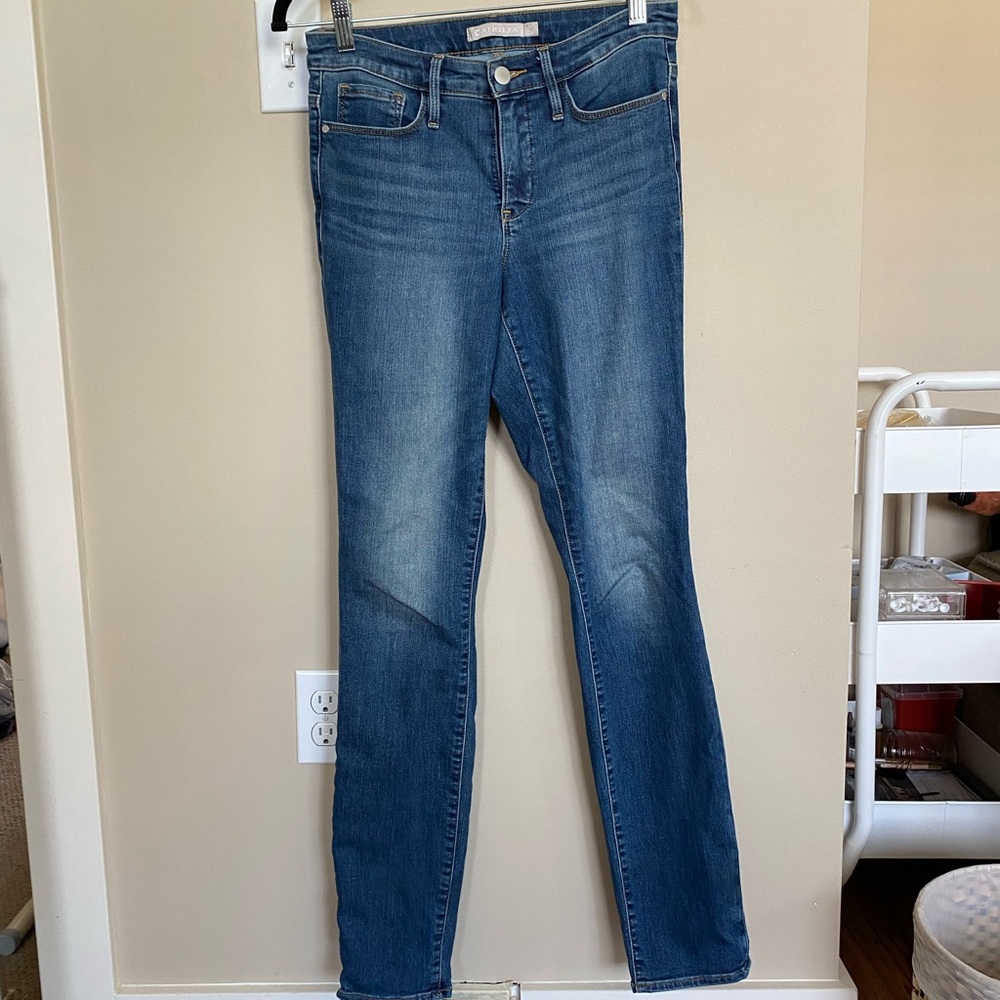 Athleta blue skinny jeans